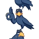Crow 스티커