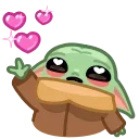 Baby Yoda 스티커