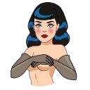 Bettie_Page 스티커