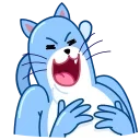 Blue Cat 스티커