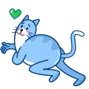 Blue Cat 스티커