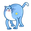Blue Cat 스티커