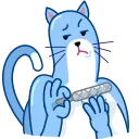 Blue Cat 스티커