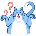Blue Cat 스티커