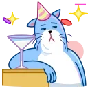 Blue Cat 스티커