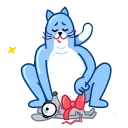 Blue Cat 스티커