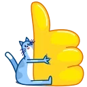 Blue Cat 스티커