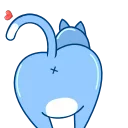 Blue Cat 스티커