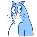 Blue Cat 스티커