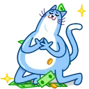 Blue Cat 스티커