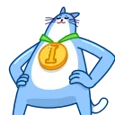Blue Cat 스티커