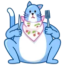 Blue Cat 스티커