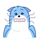 Blue Cat 스티커