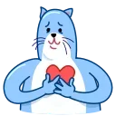 Blue Cat 스티커