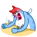 Blue Cat 스티커