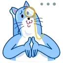 Blue Cat 스티커