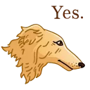 Borzoi 스티커