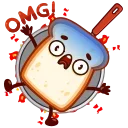 Bread Toast 스티커