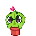 Cactus And Balloon 스티커