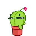 Cactus And Balloon 스티커