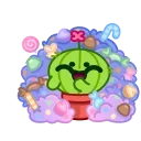 Cactus And Balloon 스티커