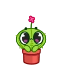 Cactus And Balloon 스티커