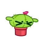 Cactus And Balloon 스티커