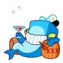 Captain Whale 스티커