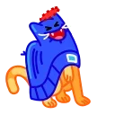 A Cat in a Hat 스티커