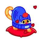 A Cat in a Hat 스티커