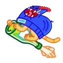 A Cat in a Hat 스티커