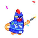 A Cat in a Hat 스티커