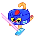 A Cat in a Hat 스티커