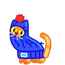 A Cat in a Hat 스티커