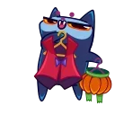 Skull Cat 스티커