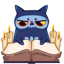 Skull Cat 스티커