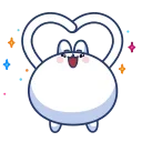 Chappy Bunny 스티커