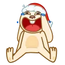 Christmas Bunny 스티커