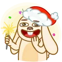 Christmas Bunny 스티커