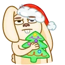 Christmas Bunny 스티커