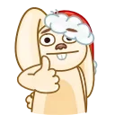 Christmas Bunny 스티커