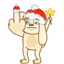 Christmas Bunny 스티커