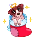 Сhristmas Dogs 스티커