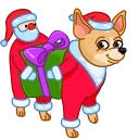 Сhristmas Dogs 스티커