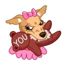 Сhristmas Dogs 스티커