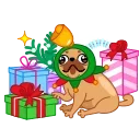 Сhristmas Dogs 스티커