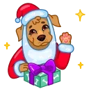 Сhristmas Dogs 스티커