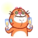 Christmas Tiger 스티커