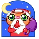 Christmas Tiger 스티커