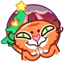 Christmas Tiger 스티커